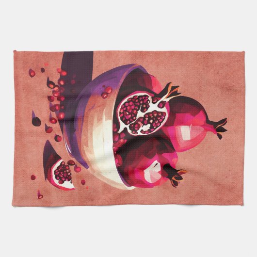 Granatapfel Geschirrtuch (Horizontal)