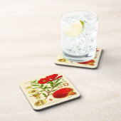 Granatapfel Getränkeuntersetzer (Rechte Seite)