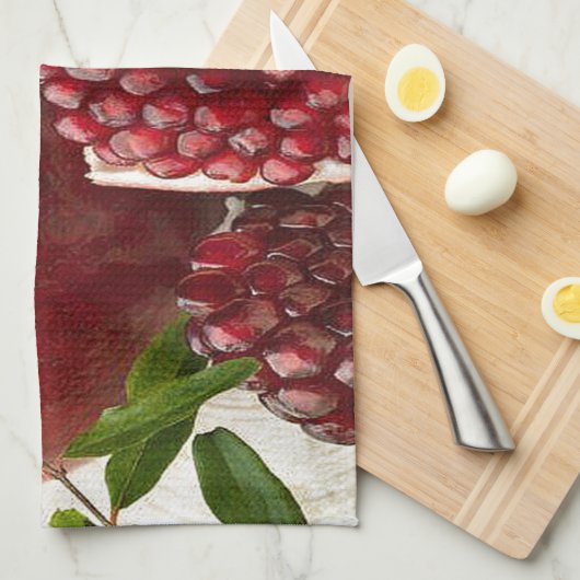 Granatapfel Handtuch (Viertel Falte)