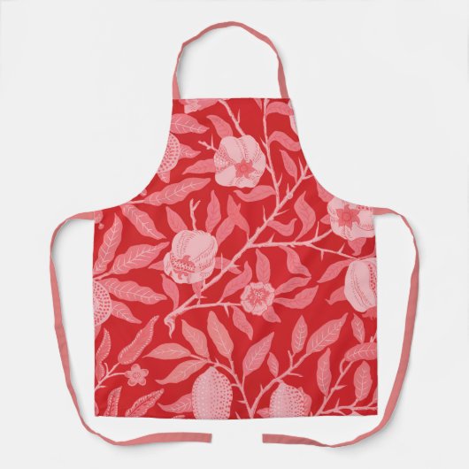 Granatapfel in rot/rosa. schürze (Vorderseite)