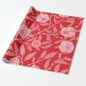 Granatapfel in Weihnachtsrot Geschenkpapier (Ungerollt)