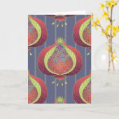 Granatapfel Karte (Gelbe Blume)