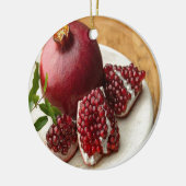 Granatapfel Keramik Ornament (Links)