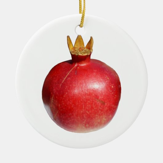 Granatapfel Keramikornament (Vorne)