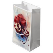 Granatapfel Kleine Geschenktüte (Rückseite Schrägansicht)