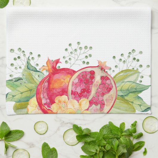 Granatäpfel Küchentuch (Gefaltet)