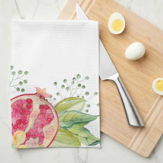 Granatäpfel Küchentuch (Viertel Falte)