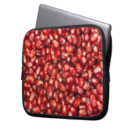 Granatapfel Laptopschutzhülle (Vorderseite Links)