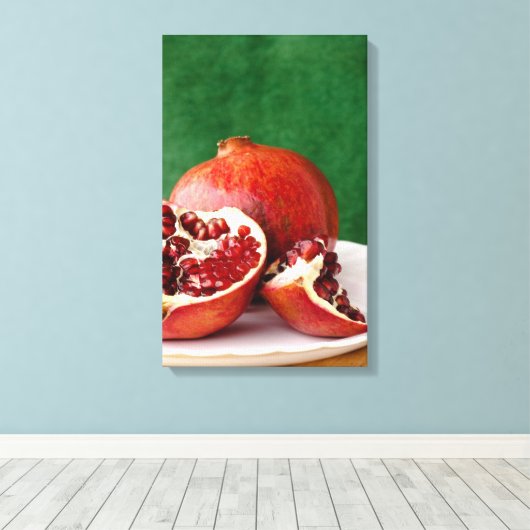Granatapfel Leinwanddruck (Insitu (Holzboden))