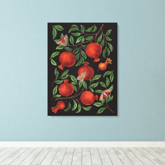 Granatäpfel Leinwanddruck (Insitu (Holzboden))