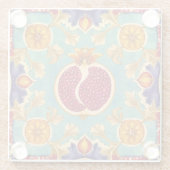 Granatapfel-Liebe Glasuntersetzer (Rückseite)