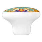 Granatapfel-Liebe Keramikknauf (Seitenansicht)