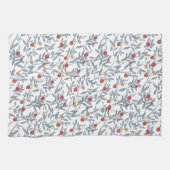 Granatapfel mit Blumen Geschirrtuch (Horizontal)