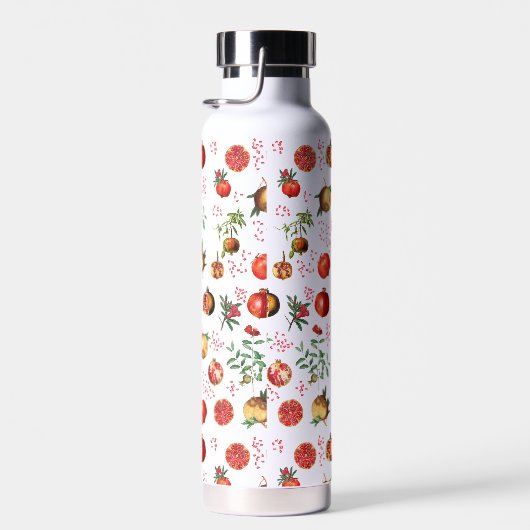 Granatapfel Mittelmeerfruchtmuster Trinkflasche (Rechts)