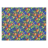 Granatapfel Muster dunkelblau und rotes Fruchtmosa Tischdecke (Vorderseite (Horizontal))