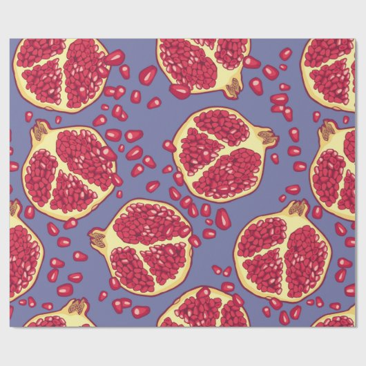 Granatäpfel nahtlos. geschenkpapier (Flach)