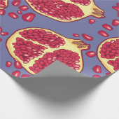 Granatäpfel nahtlos. geschenkpapier (Ecke)