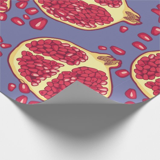 Granatäpfel nahtlos. geschenkpapier (Ecke)