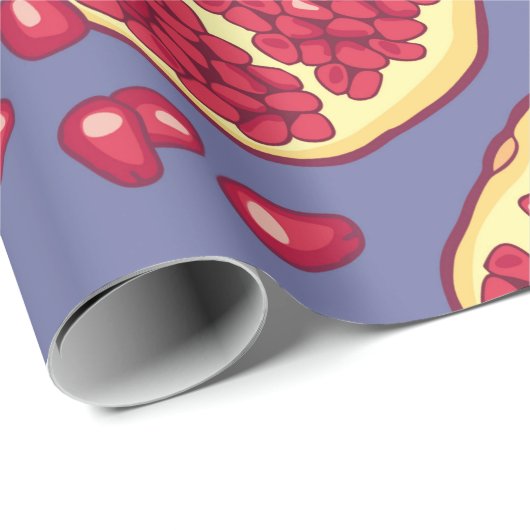 Granatäpfel nahtlos. geschenkpapier (Rolleneckpunkt)