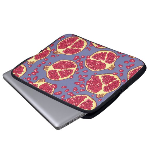 Granatäpfel nahtlos. laptopschutzhülle (Vorne Knopf)