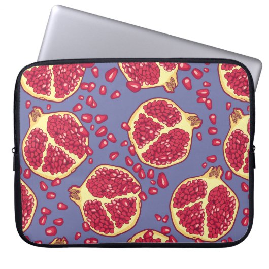 Granatäpfel nahtlos. laptopschutzhülle (Vorderseite)
