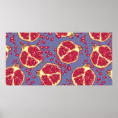 Granatäpfel nahtlos. poster (Vorne)