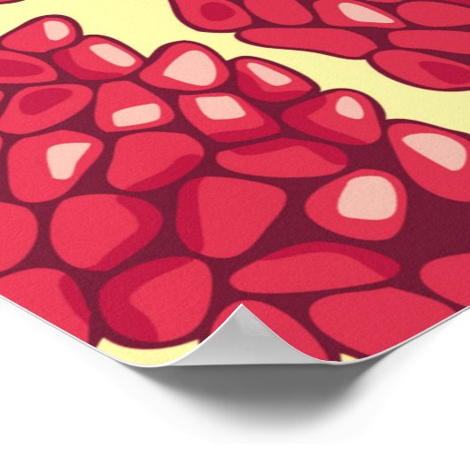 Granatäpfel nahtlos. poster (Ecke)