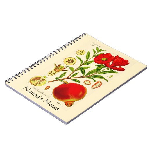 Granatapfel Notizblock (Linke Seite)