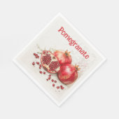 Granatapfel-Papier-Serviette Serviette (Ecke)