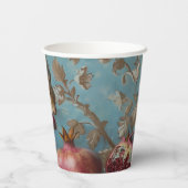 Granatapfel - Papiergruppen Größe 236 ml Papiercup Pappbecher (Rückseite)