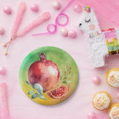 Granatapfel Pappteller (Party)