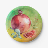 Granatapfel Pappteller (Vorderseite)