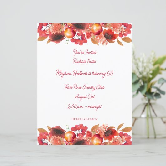 Granatäpfel, Pfefferkuchen und Berries (Stehend Vorderseite)