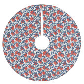 Granatapfel Polyester Weihnachtsbaumdecke (Vorderseite)