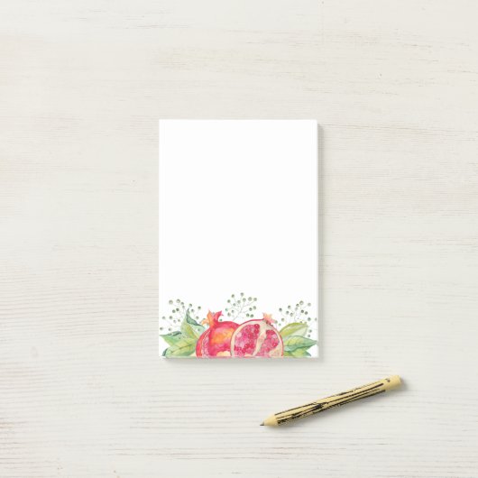 Granatäpfel Post-it Klebezettel (Auf Schreibtisch)