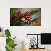 Granatäpfel Poster (Heimbüro)