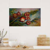 Granatäpfel Poster (Küche)