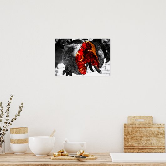 Granatapfel Poster (Küche)