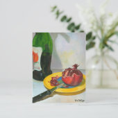 Granatapfel Postkarte (Stehend Vorderseite)