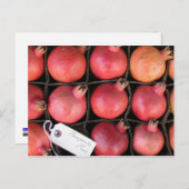 Granatapfel Postkarte (Vorne/Hinten)