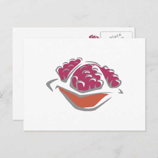 Granatapfel Postkarte (Vorne/Hinten)