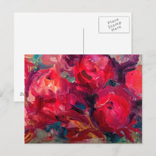 Granatapfel Postkarte (Vorne/Hinten)