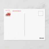 Granatapfel-Postkarte Postkarte (Rückseite)