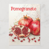 Granatapfel-Postkarte Postkarte (Vorderseite)