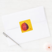 Granatapfel Quadratischer Aufkleber (Umschlag)