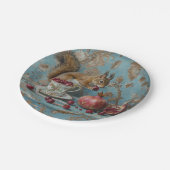 Granatäpfel - Rundpapier-Teller Pappteller (Schrägansicht)