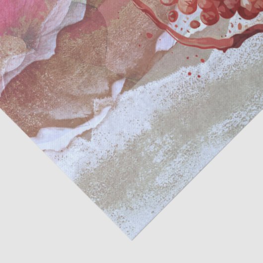 Granatapfel Seidenpapier (Detail)