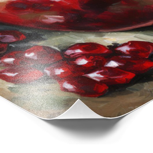 Granatapfel | Stillleben Fotodruck (Ecke)