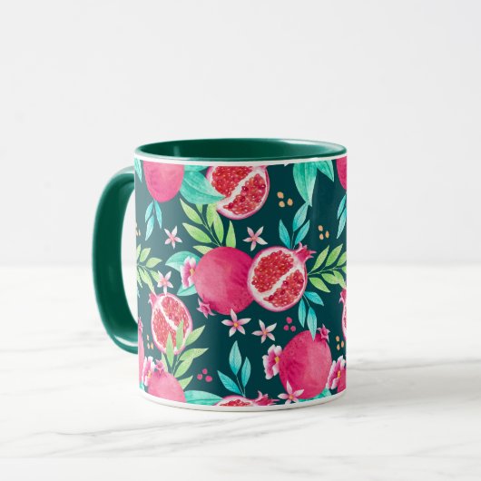 Granatapfel Tasse (Vorderseite Links)
