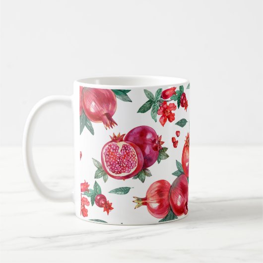 Granatapfel-Tasse Kaffeetasse (Links)